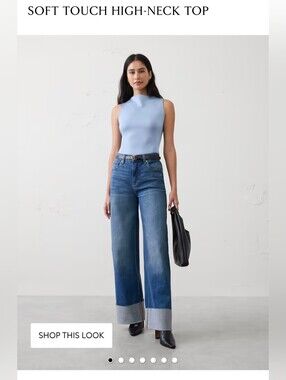 Banana Republic - Soft Touch High Neck Top